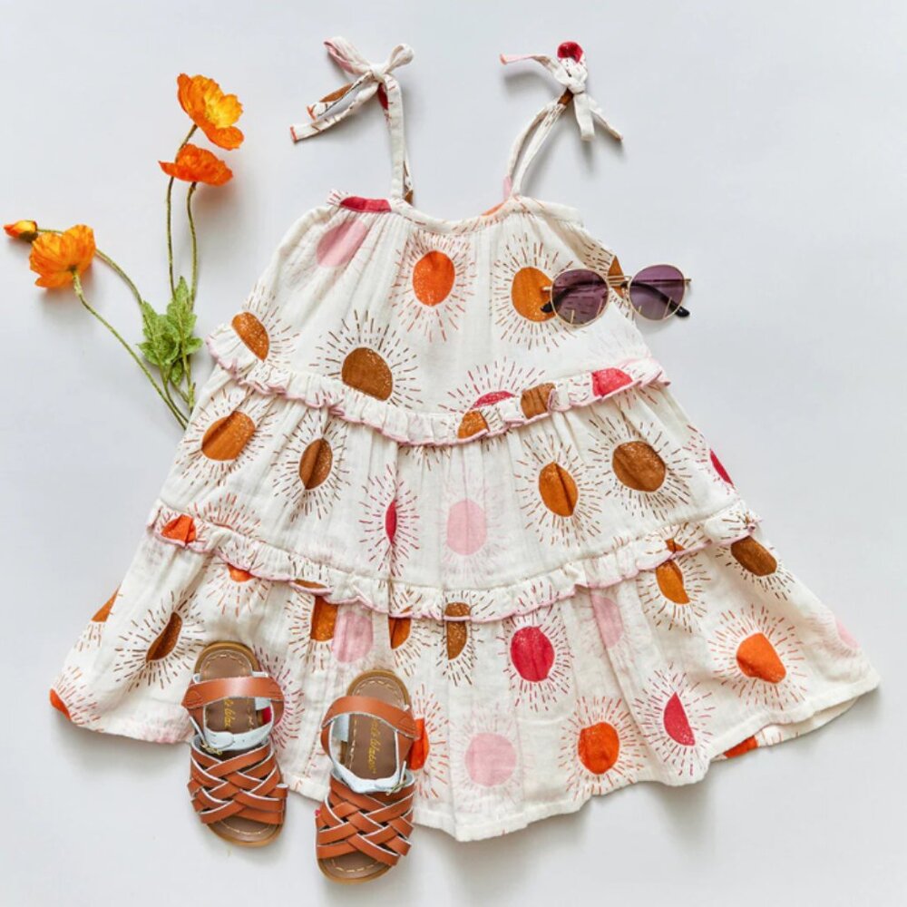 GIRLS "Garden" Dress - Sunrise Print